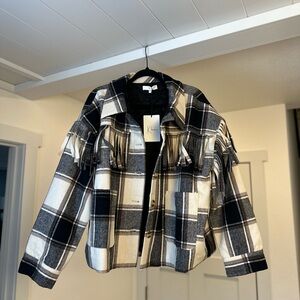 Plaid Fringe Women's Jacket